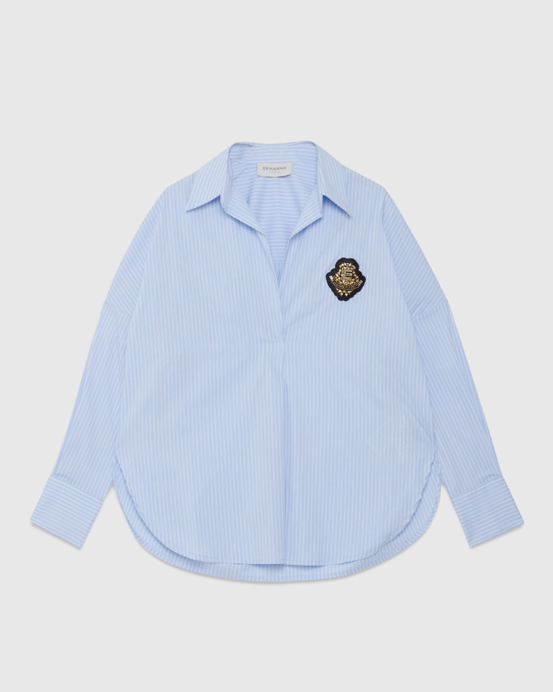 ERMANNO – CAMICIA A POLO CON GIOIELLO