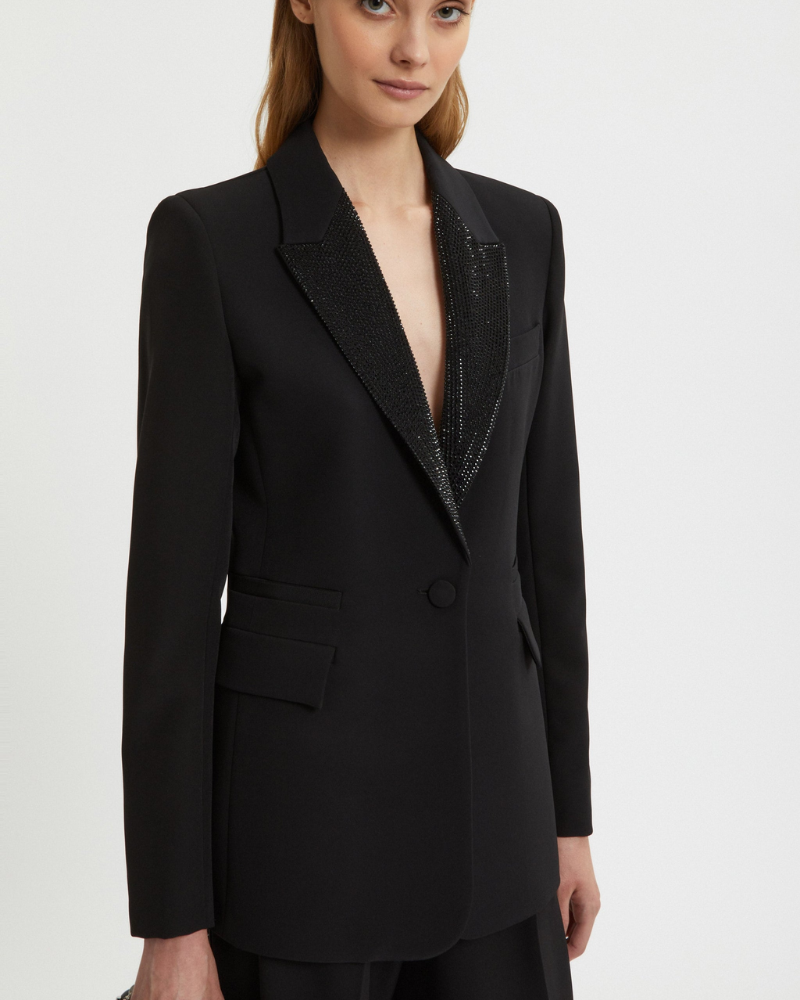 ERMANNO – BLAZER SMOKING CON CRISTALLI
